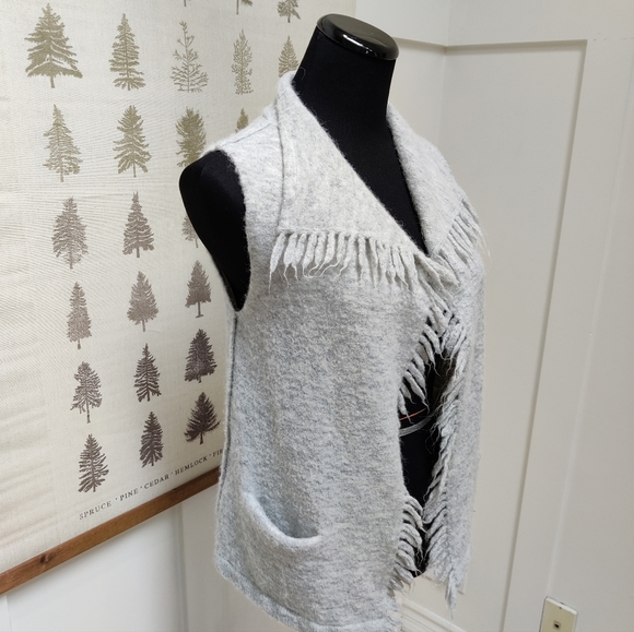 Wilfred Free Fringe Heather Grey Vest XXS - Picture 5 of 11